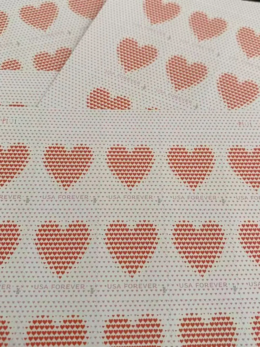 200 Made of HeartsForever Postage StampsUSPS Valentines Wedding Invitations